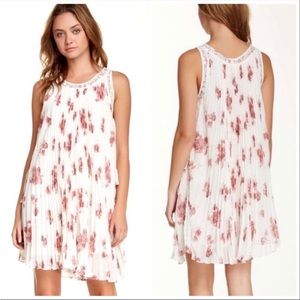 Free People Gardenia Combo Pleated Dress Size Med